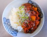 夏野菜のキーマカレー作り方9写真