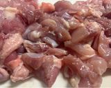 鳥もも肉、なめこ、白菜味噌鍋作り方2写真