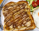 ピーナッツクリームのチョコバナナトースト🍞作り方3写真