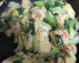 ☆☆エビ＆チンゲン菜＆卵のあんかけ丼☆☆作り方5写真