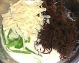 チーズ入りもずくのお好み焼き作り方2写真