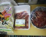 豆もやし、焼き肉キムチ炒め作り方1写真