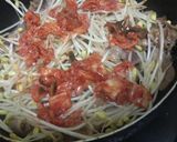 豆もやし、焼き肉キムチ炒め作り方2写真