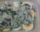 シチュールー(顆粒)で青菜と卵のグラタン作り方10写真