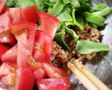 アイスプラントとトマトの納豆和え作り方5写真