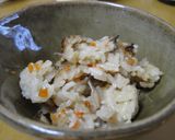 干しシイタケと人参の中華おこわ作り方6写真