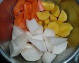 野菜と挽肉のとろっと炒め作り方1写真