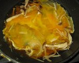 きのこの玉子とじ丼作り方2写真