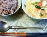 カニカマとショウガの中華スープ作り方10写真