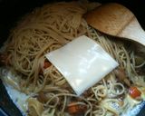 残り物カレーで簡単♪カレースパゲティ作り方4写真