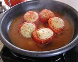 トマトの肉詰めスープ作り方11写真