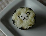 うずらのお花✿おにぎり作り方4写真