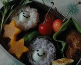 うずらのお花✿おにぎり作り方5写真