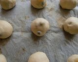 黒豆と栗を包んだ・・緑茶パン作り方6写真