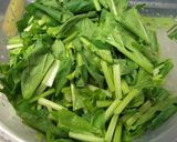 小松菜とひら天の煮物作り方1写真