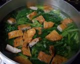 小松菜とひら天の煮物作り方6写真
