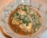 揚げ出し豆腐のオクラあん作り方7写真
