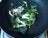 ほうれん草ときのこの冷製とろろパスタ作り方10写真