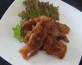 キティちゃん　キャラ弁　ぶたの照り焼き作り方4写真
