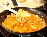 チキンのさっぱりクリーミートマトパスタ作り方3写真