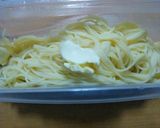 ほうれん草ときのこの冷製とろろパスタ作り方4写真