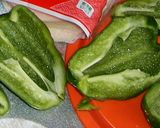 Stuffed green pepper作り方1写真