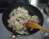 ～減塩料理～カルボナーラレモン味作り方2写真
