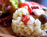 タコのガーリックチャーハン♪作り方6写真