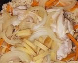 減塩・鶏もも肉の炊き込みご飯作り方4写真