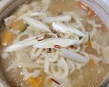 白だしで山梨のほうとう鍋うどん☆風邪の時作り方2写真