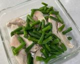 レンチン　インゲンササミ胡麻和え作り方3写真