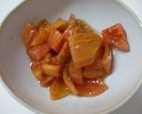 豆乳トマトの酸味爽やかな　茸ストロガノフ作り方3写真