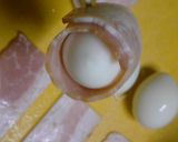 お弁当用　うずらベーコン巻き作り方1写真