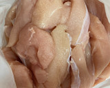 【保育園給食】鶏ささみの甘酢焼き作り方1写真