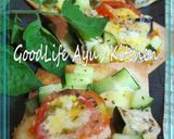 5分で茄子とトマトと胡瓜のマヨPizza作り方2写真
