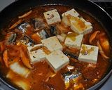 さんまの水煮缶詰でキムチ豆腐チゲ作り方3写真