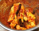 ズッキーニの韓国漬け　（オイキムチ風）作り方3写真