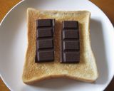 とろーりチョコレート✿トースト作り方2写真