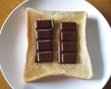 とろーりチョコレート✿トースト作り方4写真