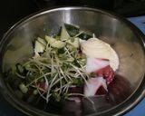たこと貝割れの前菜作り方1写真