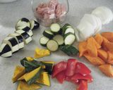 *夏野菜の冷たいトマト煮　カポナータ*作り方1写真
