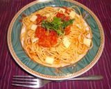 クリームチーズとトマトソースのパスタ♪作り方5写真