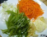 レンジdeヒラメの蒸し野菜☆作り方1写真