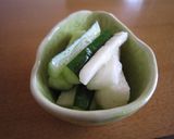 ✪長いもと胡瓜✪梅昆布茶和え作り方3写真