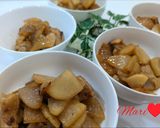 大根1本分と鶏もも肉の炒め物作り方4写真