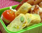 お弁当♡枝豆＆コーン入り卵焼き♡作り方5写真