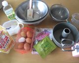 余熱&計り不要☆簡単抹茶シフォンケーキ作り方1写真