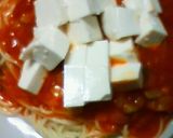 冷製トマトソースパスタ豆腐のせ作り方4写真