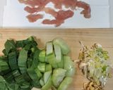 チンゲンサイと鶏ささ身の中華スープ作り方1写真
