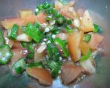 夏ごはん　豆腐と野菜丼作り方3写真